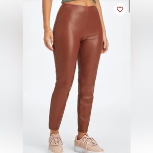 New With Tags! Fabletics Vegan Leather High Waisted Legging, size Medium